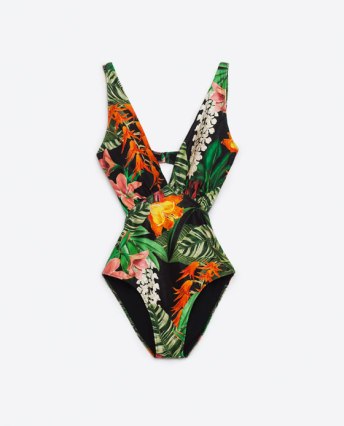 maillot tropical zara